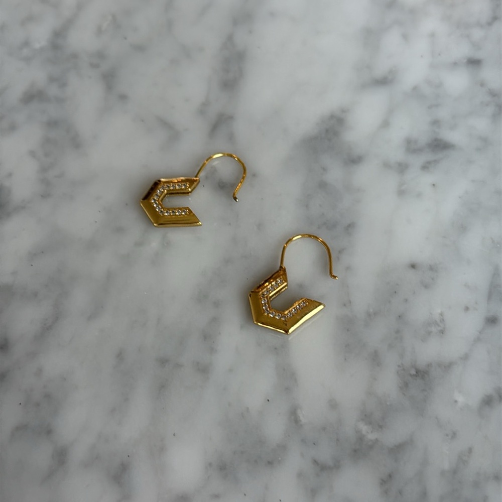 India Hicks Gold Earrings - Picture 3 of 4
